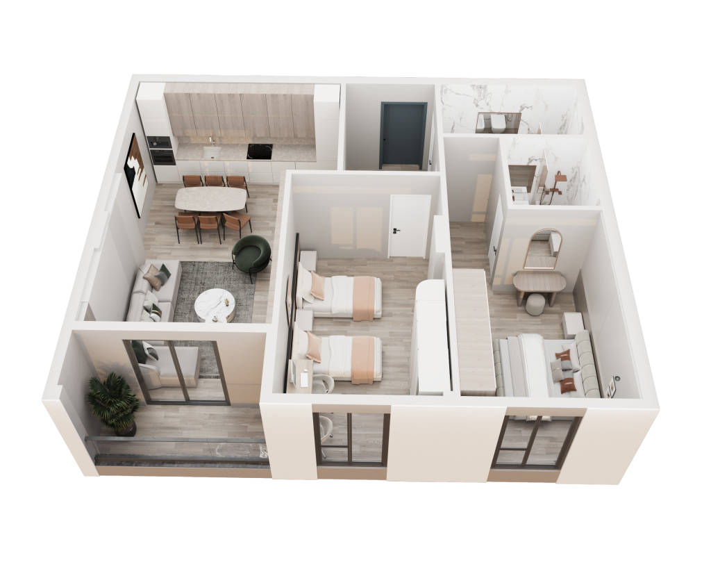 Apartamenti 53 Objekti B
