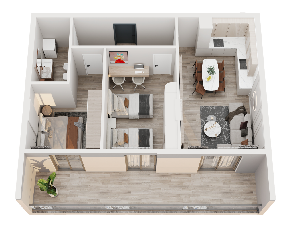 Apartamenti 72 Objekti C